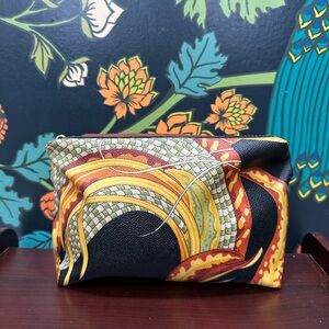 Salvatore Ferragamo Vintage Multicolor Print Pouch